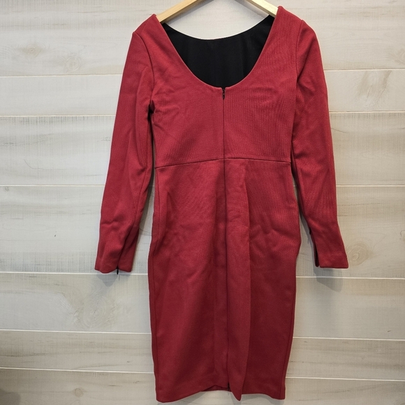 {10} Robert Rodriguez Red Structured Dress - Picture 3 of 13